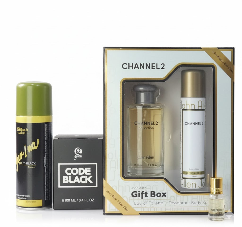 JHON ALLIN CODE BLACK ATTAR BODY SPRAY CLEARNCE  DEAL